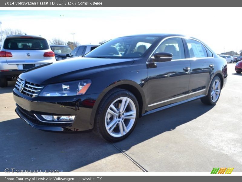 Black / Cornsilk Beige 2014 Volkswagen Passat TDI SE