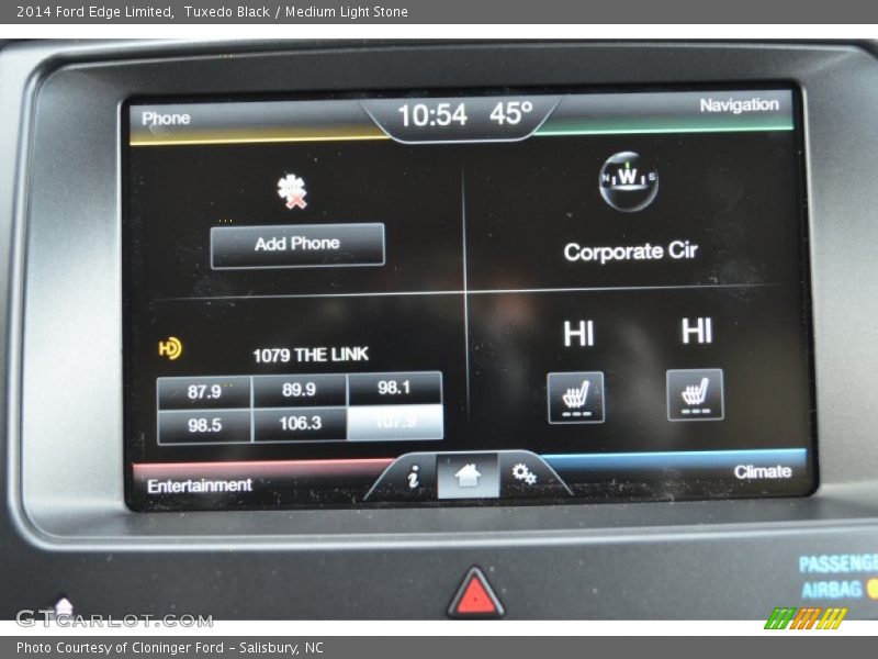 Tuxedo Black / Medium Light Stone 2014 Ford Edge Limited