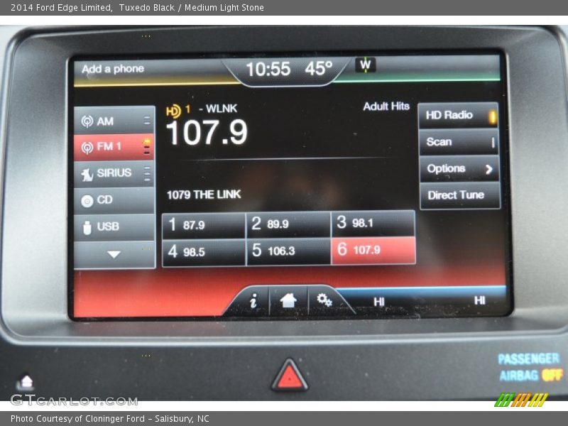 Tuxedo Black / Medium Light Stone 2014 Ford Edge Limited