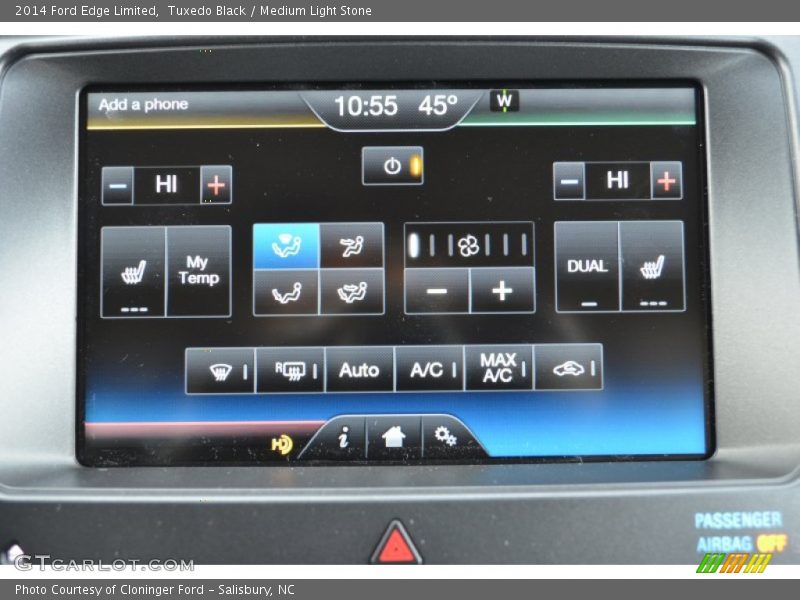 Tuxedo Black / Medium Light Stone 2014 Ford Edge Limited