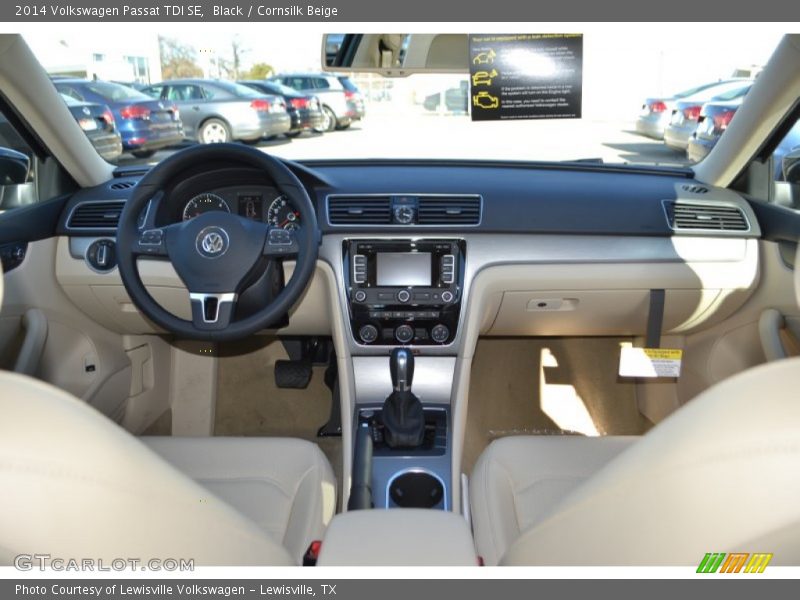 Black / Cornsilk Beige 2014 Volkswagen Passat TDI SE