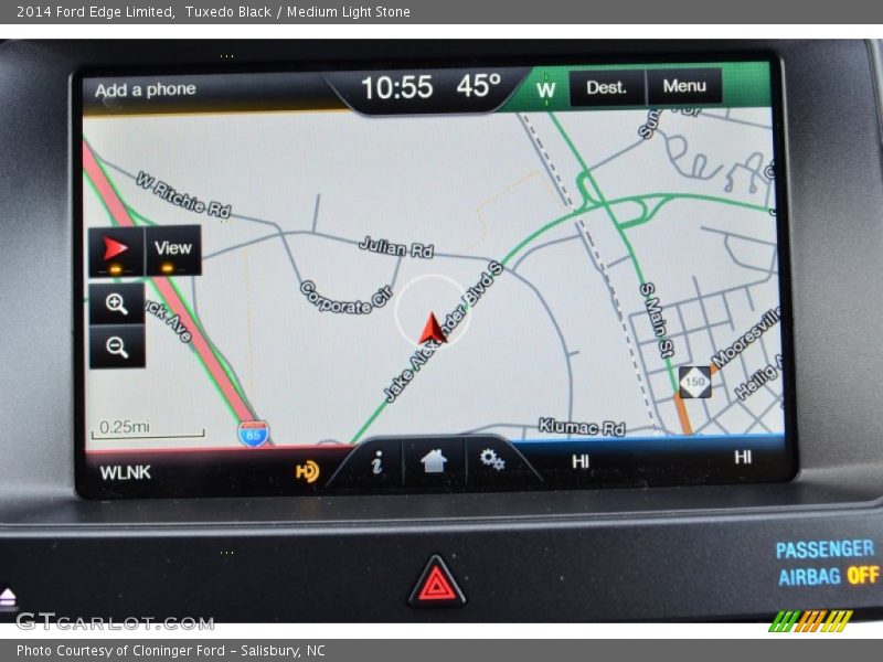 Tuxedo Black / Medium Light Stone 2014 Ford Edge Limited