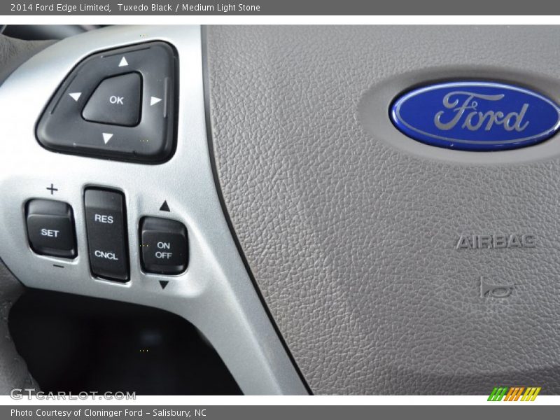 Tuxedo Black / Medium Light Stone 2014 Ford Edge Limited