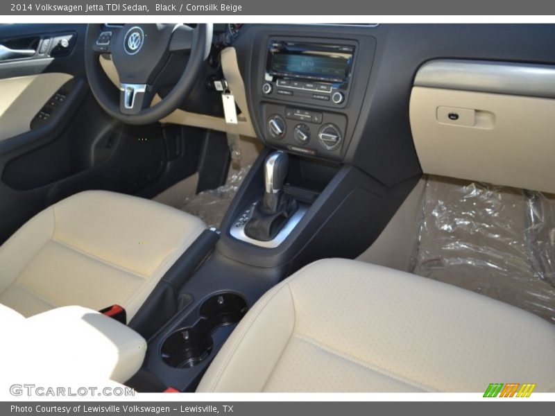 Black / Cornsilk Beige 2014 Volkswagen Jetta TDI Sedan