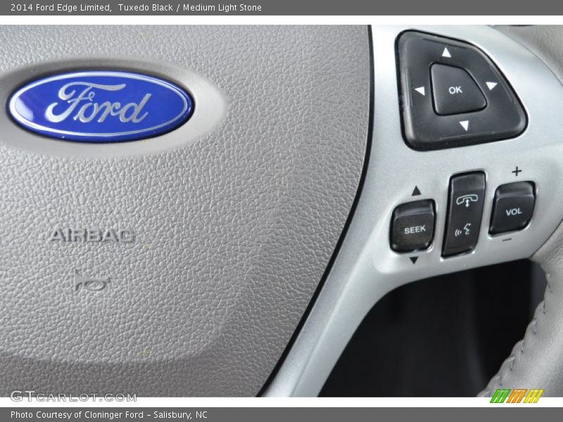 Tuxedo Black / Medium Light Stone 2014 Ford Edge Limited