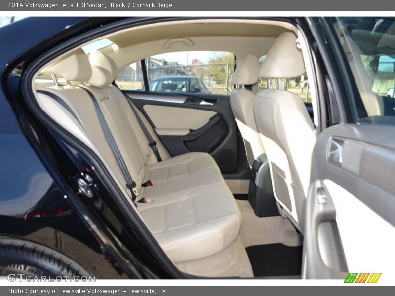 Black / Cornsilk Beige 2014 Volkswagen Jetta TDI Sedan