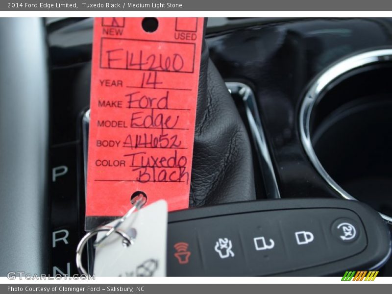 Tuxedo Black / Medium Light Stone 2014 Ford Edge Limited