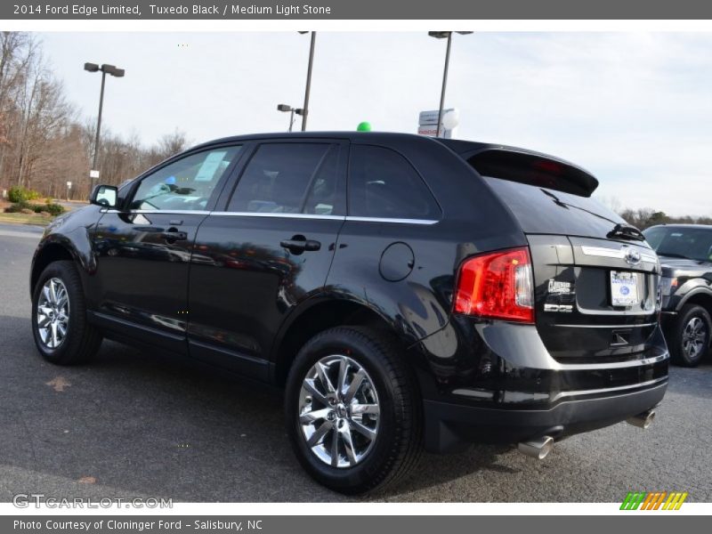 Tuxedo Black / Medium Light Stone 2014 Ford Edge Limited