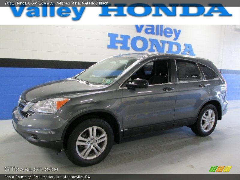 Polished Metal Metallic / Black 2011 Honda CR-V EX 4WD