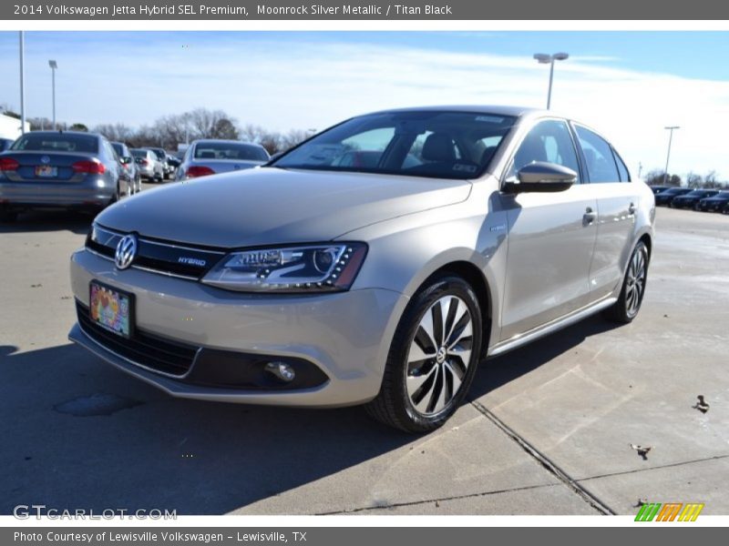 Moonrock Silver Metallic / Titan Black 2014 Volkswagen Jetta Hybrid SEL Premium