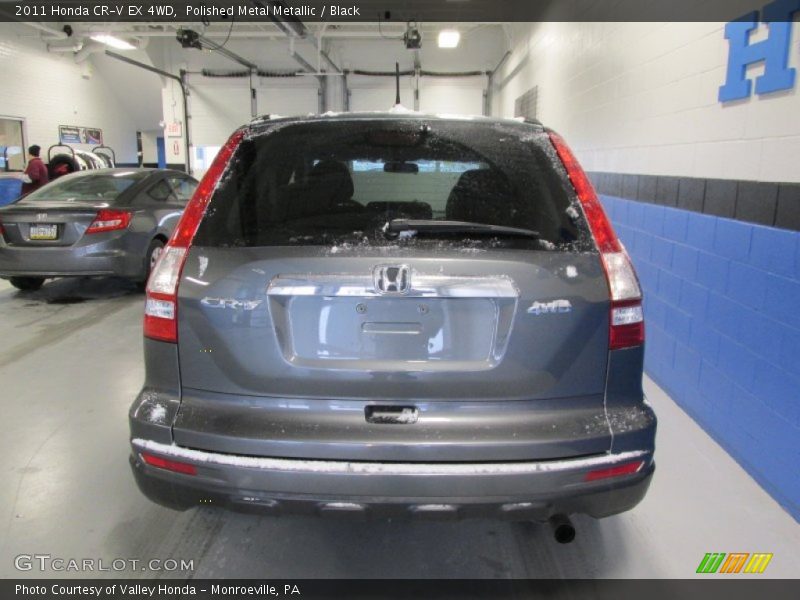 Polished Metal Metallic / Black 2011 Honda CR-V EX 4WD