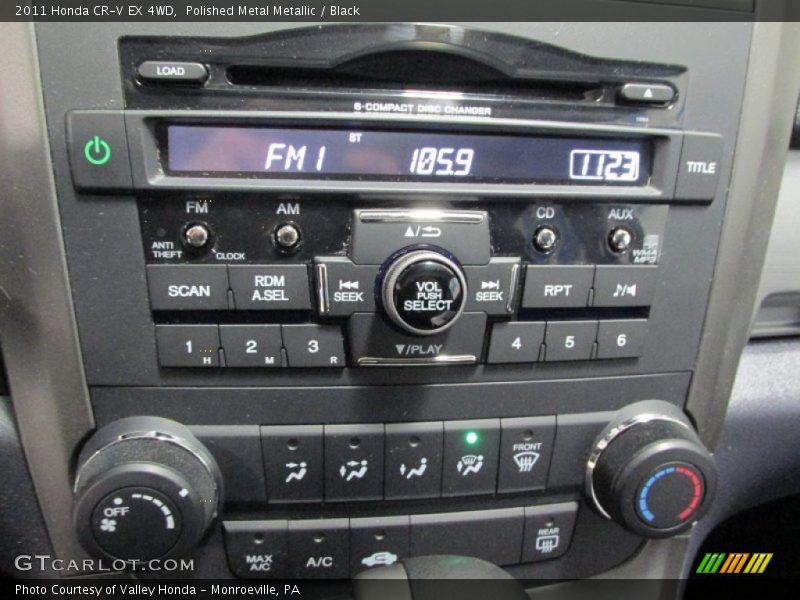 Polished Metal Metallic / Black 2011 Honda CR-V EX 4WD