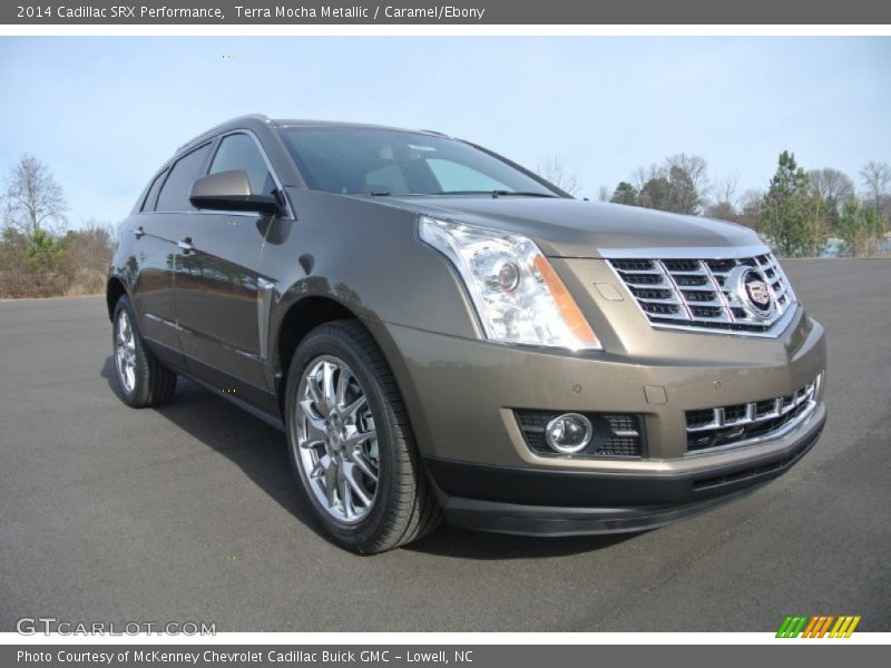 Terra Mocha Metallic / Caramel/Ebony 2014 Cadillac SRX Performance