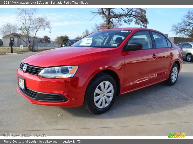 Tornado Red / Titan Black 2014 Volkswagen Jetta S Sedan