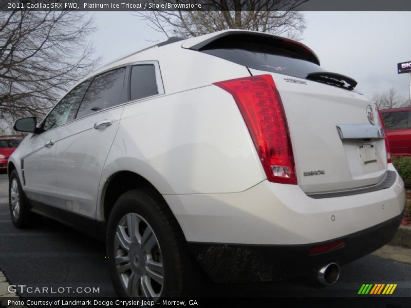Platinum Ice Tricoat / Shale/Brownstone 2011 Cadillac SRX FWD