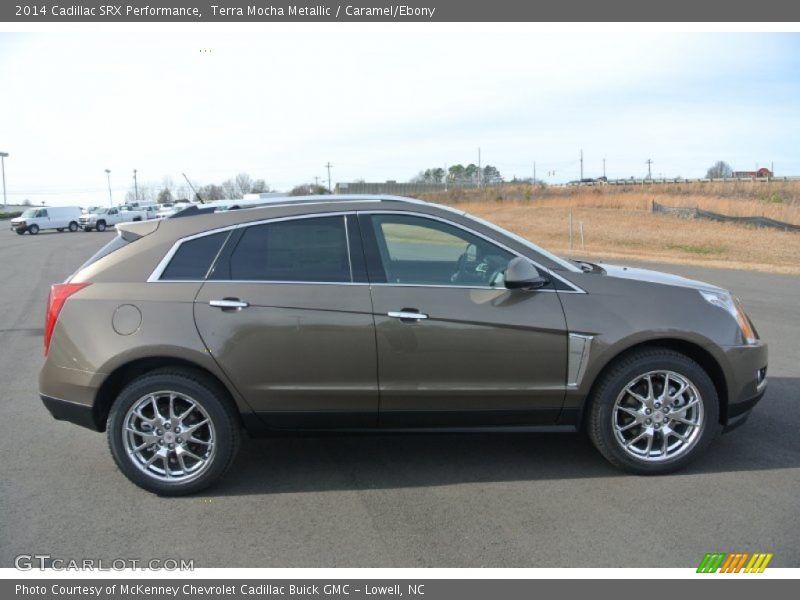 Terra Mocha Metallic / Caramel/Ebony 2014 Cadillac SRX Performance