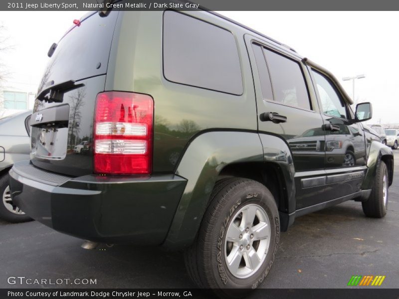 Natural Green Metallic / Dark Slate Gray 2011 Jeep Liberty Sport