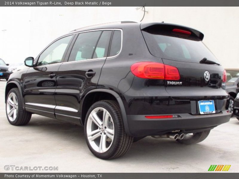Deep Black Metallic / Beige 2014 Volkswagen Tiguan R-Line