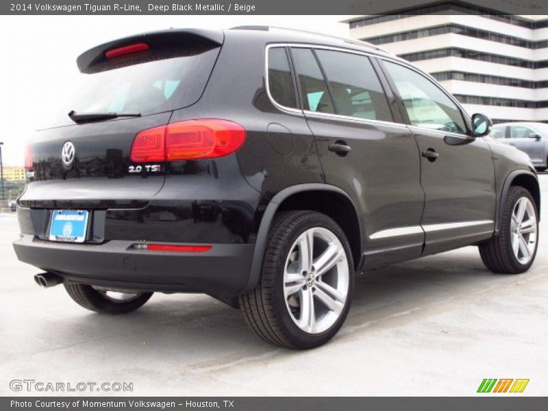 Deep Black Metallic / Beige 2014 Volkswagen Tiguan R-Line