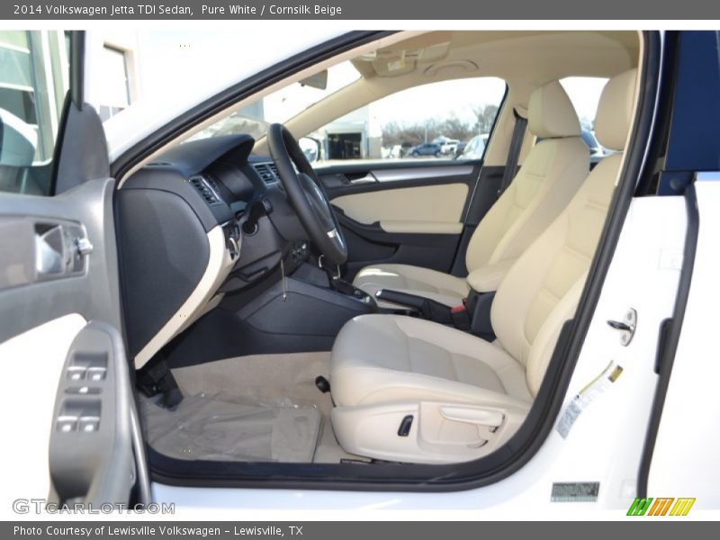Front Seat of 2014 Jetta TDI Sedan