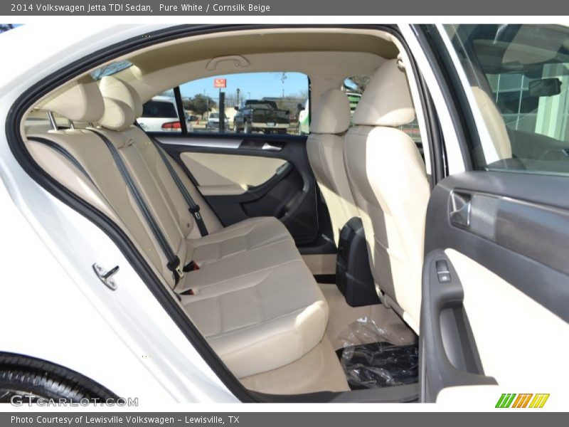 Rear Seat of 2014 Jetta TDI Sedan