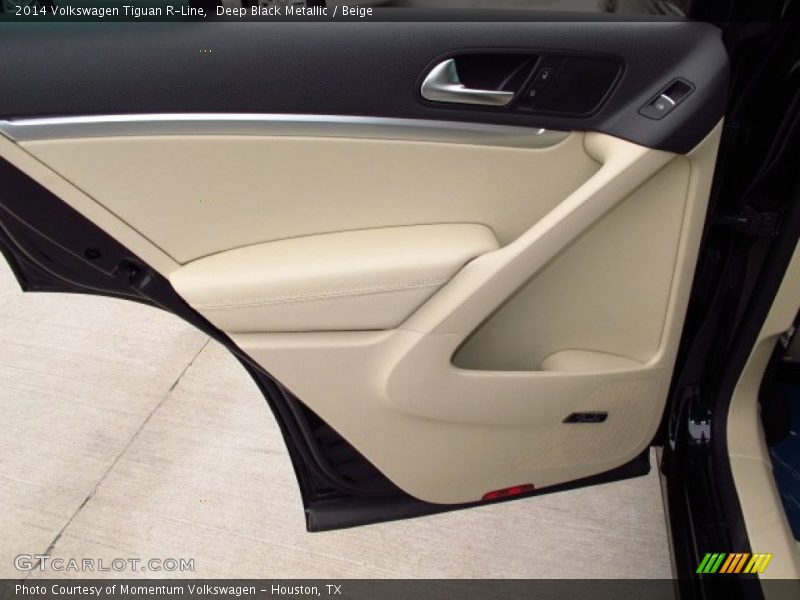 Deep Black Metallic / Beige 2014 Volkswagen Tiguan R-Line