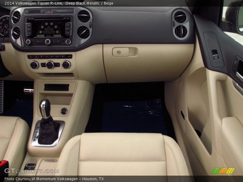 Deep Black Metallic / Beige 2014 Volkswagen Tiguan R-Line