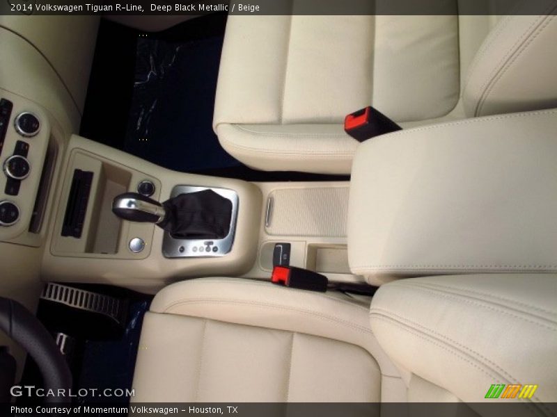 Deep Black Metallic / Beige 2014 Volkswagen Tiguan R-Line