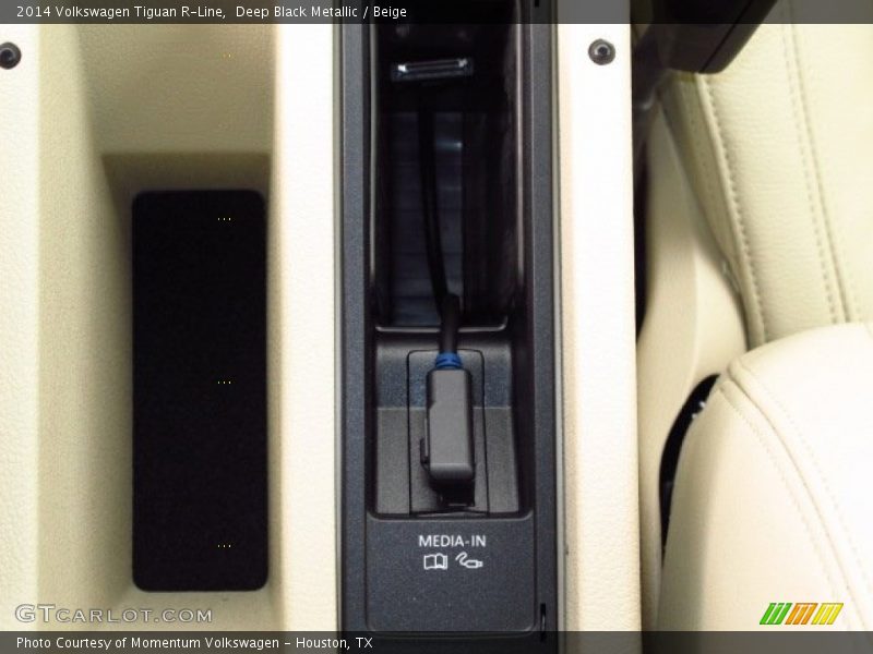Deep Black Metallic / Beige 2014 Volkswagen Tiguan R-Line
