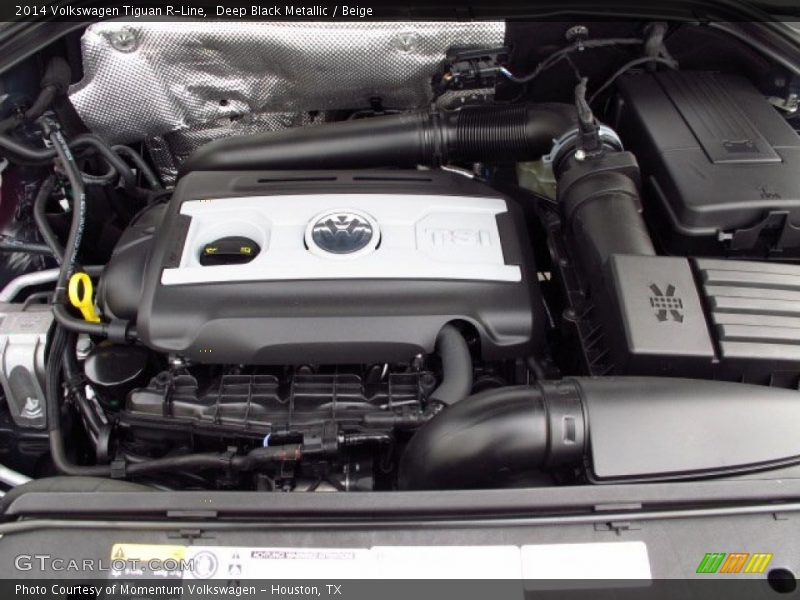 Deep Black Metallic / Beige 2014 Volkswagen Tiguan R-Line
