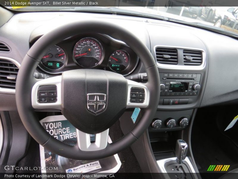 Billet Silver Metallic / Black 2014 Dodge Avenger SXT