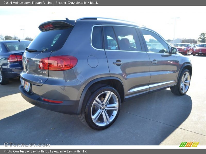 Pepper Gray Metallic / Black 2014 Volkswagen Tiguan R-Line