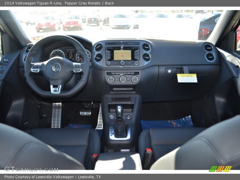 Pepper Gray Metallic / Black 2014 Volkswagen Tiguan R-Line