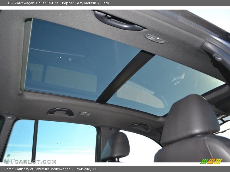 Pepper Gray Metallic / Black 2014 Volkswagen Tiguan R-Line