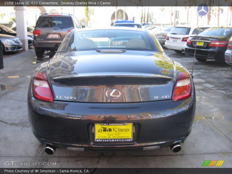 Smokey Granite Mica / Camel 2008 Lexus SC 430 Convertible