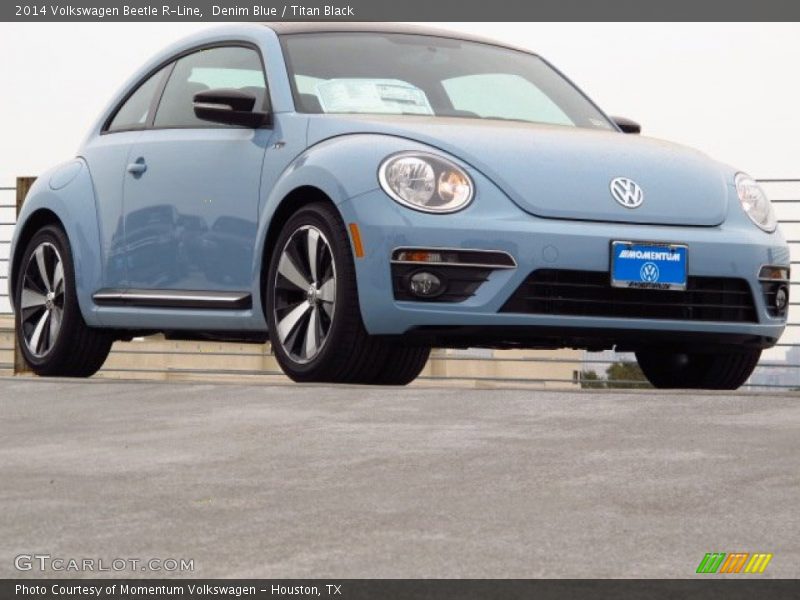 Denim Blue / Titan Black 2014 Volkswagen Beetle R-Line