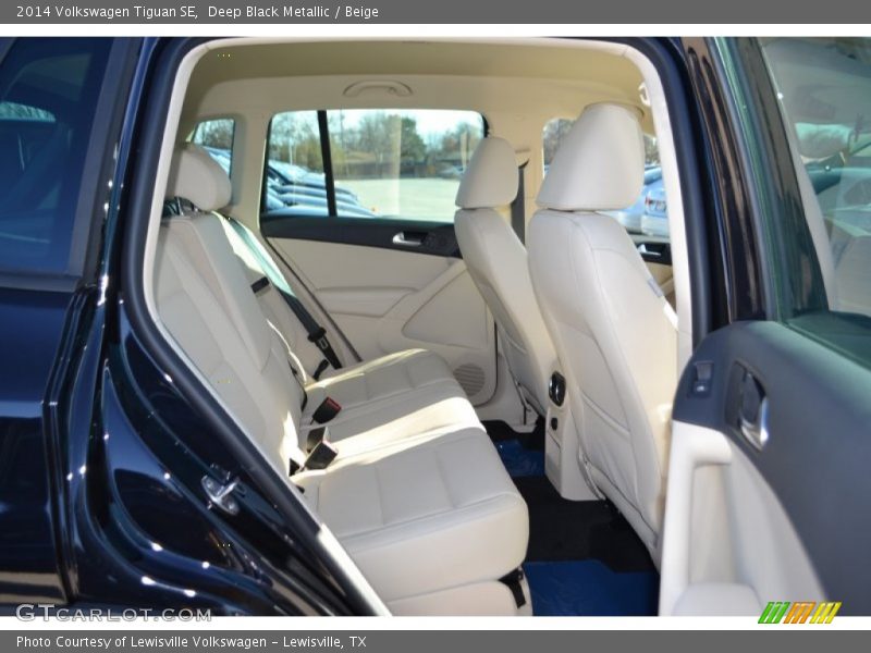 Deep Black Metallic / Beige 2014 Volkswagen Tiguan SE