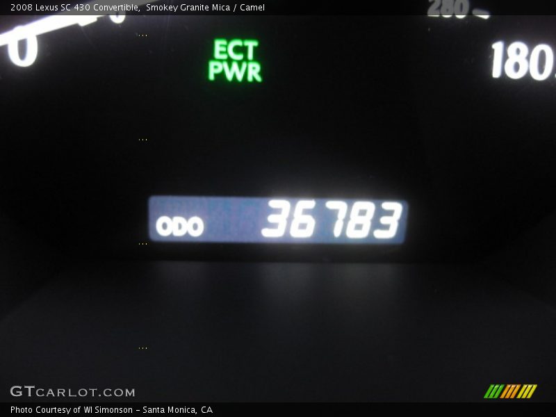 Smokey Granite Mica / Camel 2008 Lexus SC 430 Convertible