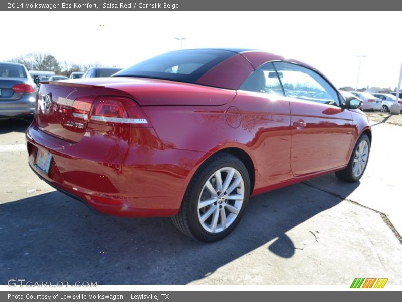 Salsa Red / Cornsilk Beige 2014 Volkswagen Eos Komfort