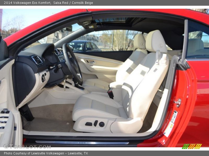 Salsa Red / Cornsilk Beige 2014 Volkswagen Eos Komfort