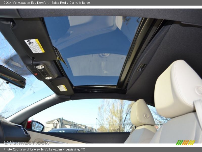 Salsa Red / Cornsilk Beige 2014 Volkswagen Eos Komfort