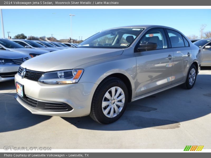 Moonrock Silver Metallic / Latte Macchiato 2014 Volkswagen Jetta S Sedan