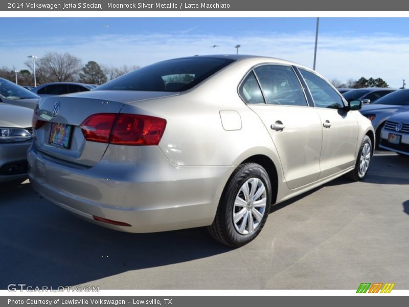 Moonrock Silver Metallic / Latte Macchiato 2014 Volkswagen Jetta S Sedan