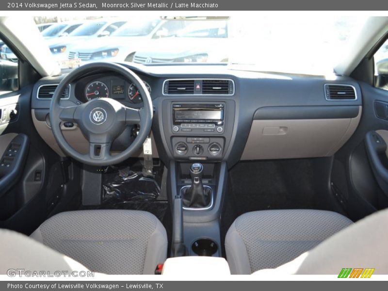 Moonrock Silver Metallic / Latte Macchiato 2014 Volkswagen Jetta S Sedan