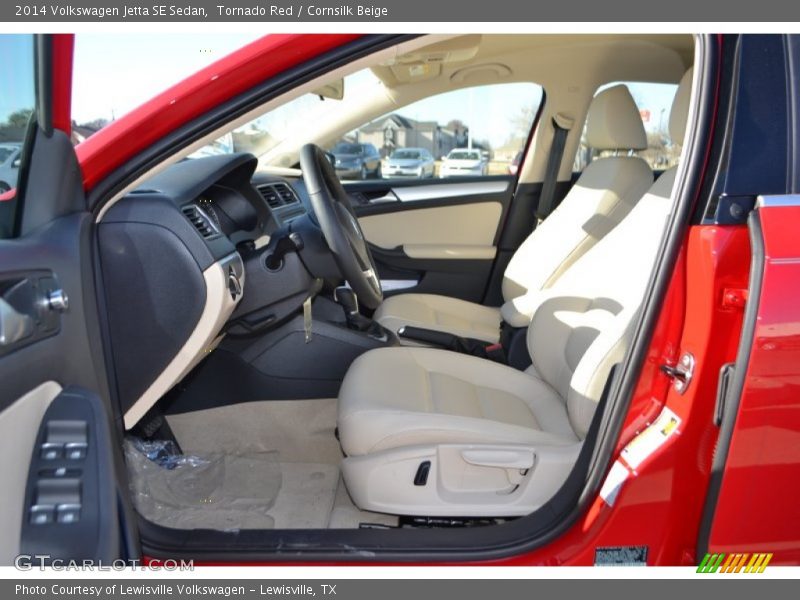 Tornado Red / Cornsilk Beige 2014 Volkswagen Jetta SE Sedan