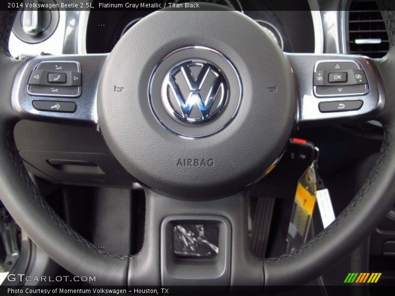 Platinum Gray Metallic / Titan Black 2014 Volkswagen Beetle 2.5L