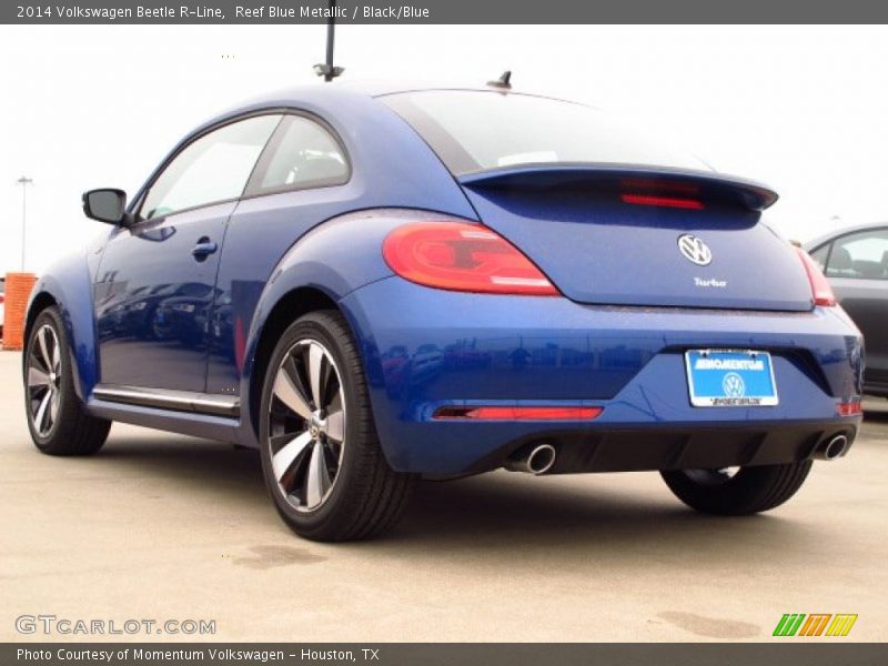 Reef Blue Metallic / Black/Blue 2014 Volkswagen Beetle R-Line