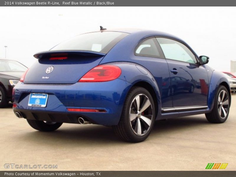 Reef Blue Metallic / Black/Blue 2014 Volkswagen Beetle R-Line