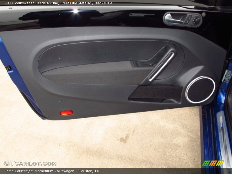 Reef Blue Metallic / Black/Blue 2014 Volkswagen Beetle R-Line