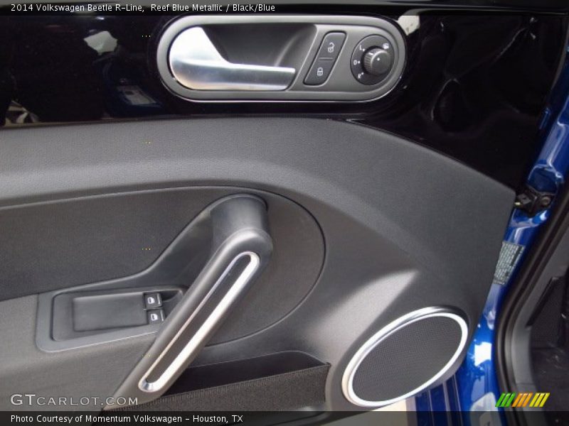 Reef Blue Metallic / Black/Blue 2014 Volkswagen Beetle R-Line